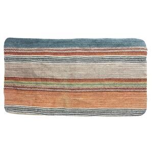 Loloi kilim wool lumbar pillow sham 14x24 zip cover bohemian stripe earth tones